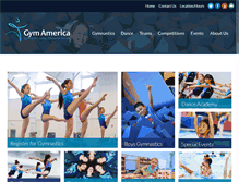 Tablet Screenshot of gymamericagymnastics.com